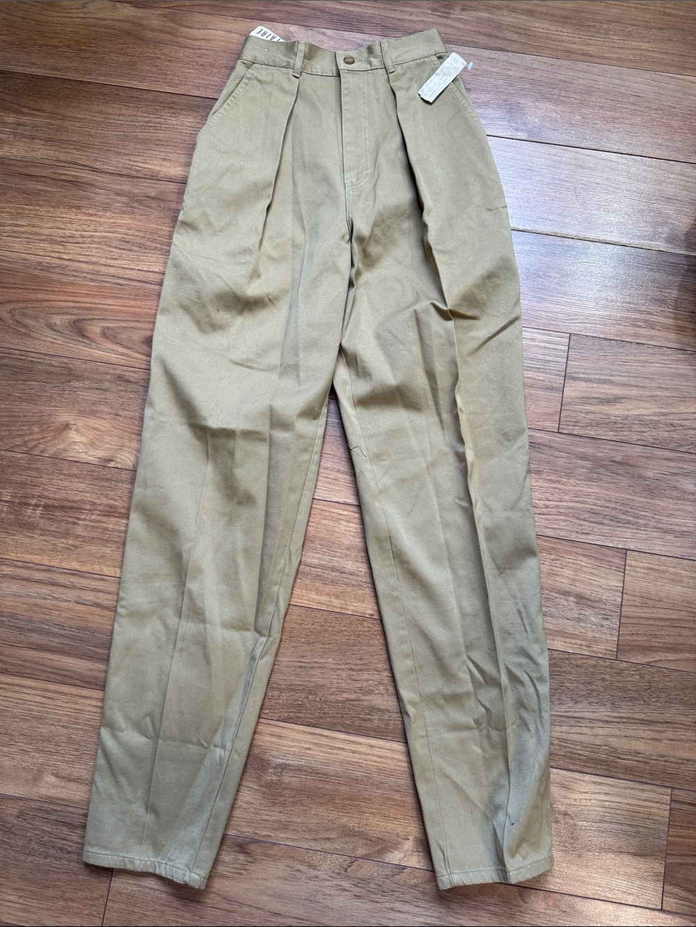 Club Monaco Pleated Chinos in Tan